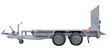 Temared 2700 KG 298 x 153 cm Baumaschinentransporter Bauma Auffahrrampe