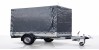 STEMA STL ALU 1300 KG 251 x 128 x 150 cm Innenh�he inkl. Plane/Spriegel Anthrazit 100km/h m�glich
