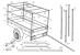 Stema Spriegel Innenma: 108 x 201 cm 0,80m 80cm fr Anhnger mit den Kastengre: Auenma: 114 x 207 cm