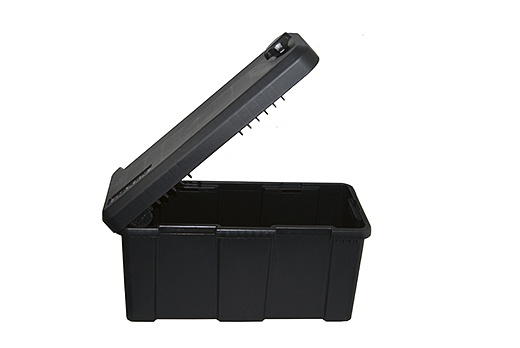 Blackit 2, Deichselbox mit Schloss, 550x250x295 LxBxH Werkzeugkasten,  Gurtkiste, Just Daken B23-2 inkl. Montagekit - Dein-Anhänger.com