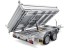 Humbaur 3 Seiten Kipper 363x175x35cm 3500KG HTK3500.37 E Pumpe & Hand