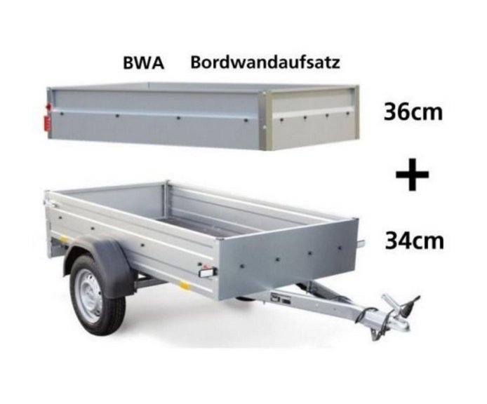 Stema OPTI 750 201 x 108 x34 cm +35cm BWA Pkw Anhänger - Dein-Anhänger.com