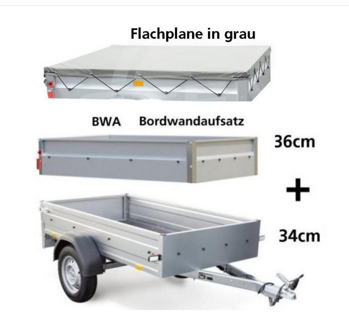 STEMA - Anhänger 750 kg OPTI mit Plane grau 133