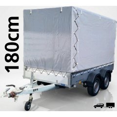 301x153x150 cm Hochplane/Spriegel Alu 180 cm Kastenh�he