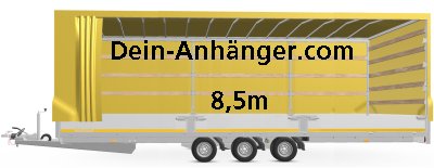 Mietanhänger 8-5m